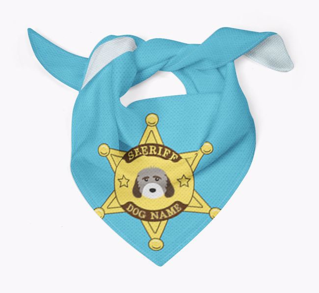 Personalized Sheriff Bandana for your {breedFullName}